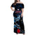 Custom Japan Football Family Matching Off Shoulder Maxi Dress and Hawaiian Shirt 2024 Nadeshiko Go Champions - Wonder Print Shop