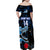 Custom Japan Football Family Matching Off Shoulder Maxi Dress and Hawaiian Shirt 2024 Nadeshiko Go Champions - Wonder Print Shop