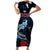 Custom Japan Football Family Matching Short Sleeve Bodycon Dress and Hawaiian Shirt 2024 Nadeshiko Go Champions - Wonder Print Shop