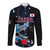 Custom Japan Football Long Sleeve Button Shirt 2024 Nadeshiko Go Champions - Wonder Print Shop