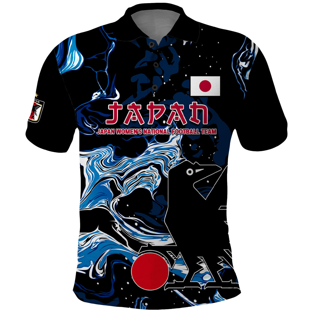 Custom Japan Football Polo Shirt 2024 Nadeshiko Go Champions - Wonder Print Shop