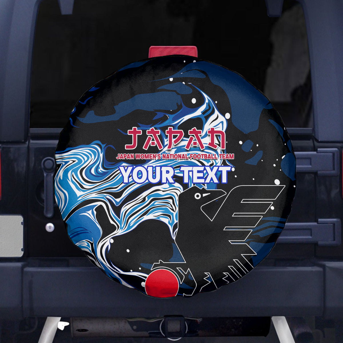 Custom Japan Football Spare Tire Cover 2024 Nadeshiko Go Champions - Wonder Print Shop