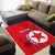 Custom North Korea Football Area Rug 2024 Go Eastern Azaleas Magnolia Flowers - Wonder Print Shop