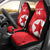 Custom North Korea Football Car Seat Cover 2024 Go Eastern Azaleas Magnolia Flowers - Wonder Print Shop