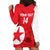 Custom North Korea Football Hoodie Dress 2024 Go Eastern Azaleas Magnolia Flowers - Wonder Print Shop