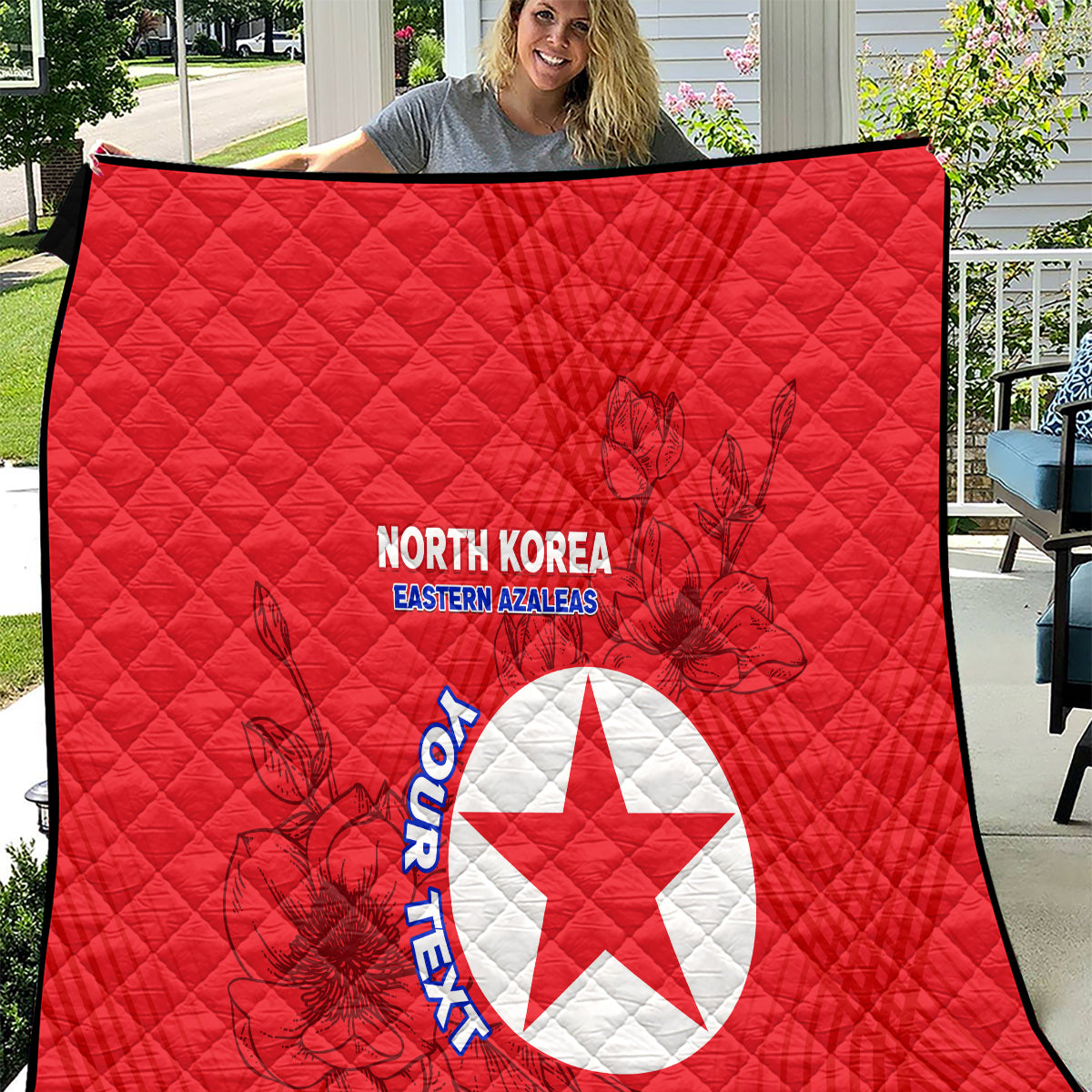 custom-north-korea-football-quilt-2024-go-eastern-azaleas-magnolia-flowers