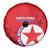 Custom North Korea Football Spare Tire Cover 2024 Go Eastern Azaleas Magnolia Flowers - Wonder Print Shop