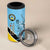 Personalized Saint Lucia Cricket 4 in 1 Can Cooler Tumbler Go Champions - National Color - Wonder Print Shop