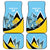 Custom Saint Lucia Cricket Car Mats Go Champions - National Color - Wonder Print Shop