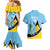 Custom Saint Lucia Cricket Couples Matching Mermaid Dress and Hawaiian Shirt Go Champions - National Color