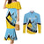 Custom Saint Lucia Cricket Couples Matching Mermaid Dress and Long Sleeve Button Shirt Go Champions - National Color