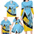 Custom Saint Lucia Cricket Family Matching Long Sleeve Bodycon Dress and Hawaiian Shirt Go Champions - National Color - Wonder Print Shop