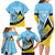 Custom Saint Lucia Cricket Family Matching Long Sleeve Bodycon Dress and Hawaiian Shirt Go Champions - National Color - Wonder Print Shop