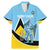 Custom Saint Lucia Cricket Family Matching Mermaid Dress and Hawaiian Shirt Go Champions - National Color - Wonder Print Shop