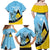 Custom Saint Lucia Cricket Family Matching Off Shoulder Maxi Dress and Hawaiian Shirt Go Champions - National Color - Wonder Print Shop