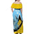 Custom Saint Lucia Cricket Family Matching Off Shoulder Maxi Dress and Hawaiian Shirt Go Champions - National Color - Wonder Print Shop