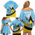 Custom Saint Lucia Cricket Family Matching Off Shoulder Short Dress and Hawaiian Shirt Go Champions - National Color - Wonder Print Shop