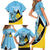 Custom Saint Lucia Cricket Family Matching Short Sleeve Bodycon Dress and Hawaiian Shirt Go Champions - National Color - Wonder Print Shop