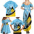 Custom Saint Lucia Cricket Family Matching Summer Maxi Dress and Hawaiian Shirt Go Champions - National Color - Wonder Print Shop