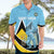 Custom Saint Lucia Cricket Hawaiian Shirt Go Champions - National Color - Wonder Print Shop