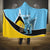 Custom Saint Lucia Cricket Hooded Blanket Go Champions - National Color - Wonder Print Shop