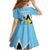 Custom Saint Lucia Cricket Kid Short Sleeve Dress Go Champions - National Color - Wonder Print Shop