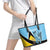 Custom Saint Lucia Cricket Leather Tote Bag Go Champions - National Color