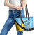 Custom Saint Lucia Cricket Leather Tote Bag Go Champions - National Color