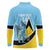 Custom Saint Lucia Cricket Long Sleeve Polo Shirt Go Champions - National Color - Wonder Print Shop