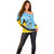 Custom Saint Lucia Cricket Off Shoulder Sweater Go Champions - National Color