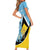 Custom Saint Lucia Cricket Short Sleeve Bodycon Dress Go Champions - National Color - Wonder Print Shop