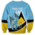 Custom Saint Lucia Cricket Sweatshirt Go Champions - National Color - Wonder Print Shop