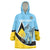 Custom Saint Lucia Cricket Wearable Blanket Hoodie Go Champions - National Color