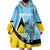 Custom Saint Lucia Cricket Wearable Blanket Hoodie Go Champions - National Color