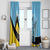 Custom Saint Lucia Cricket Window Curtain Go Champions - National Color - Wonder Print Shop