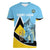 Custom Saint Lucia Cricket Women V-Neck T-Shirt Go Champions - National Color - Wonder Print Shop