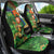 Happy Saint Patrick's Day Car Seat Cover Leprechaun With Irish Harp - Shamrock Pattern - Wonder Print Shop