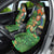 Happy Saint Patrick's Day Car Seat Cover Leprechaun With Irish Harp - Shamrock Pattern - Wonder Print Shop