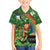 Happy Saint Patrick's Day Family Matching Puletasi and Hawaiian Shirt Leprechaun With Irish Harp - Shamrock Pattern