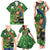 Happy Saint Patrick's Day Family Matching Tank Maxi Dress and Hawaiian Shirt Leprechaun With Irish Harp - Shamrock Pattern - Wonder Print Shop