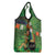 Happy Saint Patrick's Day Grocery Bag Leprechaun With Irish Harp - Shamrock Pattern