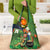 Happy Saint Patrick's Day Grocery Bag Leprechaun With Irish Harp - Shamrock Pattern