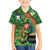 Happy Saint Patrick's Day Hawaiian Shirt Leprechaun With Irish Harp - Shamrock Pattern - Wonder Print Shop