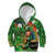 Happy Saint Patrick's Day Kid Hoodie Leprechaun With Irish Harp - Shamrock Pattern - Wonder Print Shop