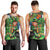 Happy Saint Patrick's Day Men Tank Top Leprechaun With Irish Harp - Shamrock Pattern