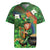 Happy Saint Patrick's Day Rugby Jersey Leprechaun With Irish Harp - Shamrock Pattern - Wonder Print Shop