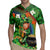 Happy Saint Patrick's Day Rugby Jersey Leprechaun With Irish Harp - Shamrock Pattern - Wonder Print Shop