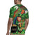 Happy Saint Patrick's Day Rugby Jersey Leprechaun With Irish Harp - Shamrock Pattern - Wonder Print Shop