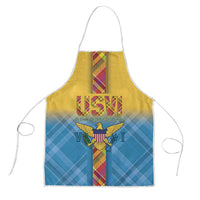 US Virgin Islands Apron Madras Pattern Gradient Style - Wonder Print Shop