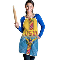 US Virgin Islands Apron Madras Pattern Gradient Style - Wonder Print Shop